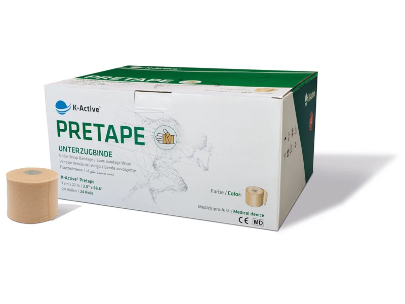 K-Active Pretape, beige, 7 cm x 27 m, 24 Stück