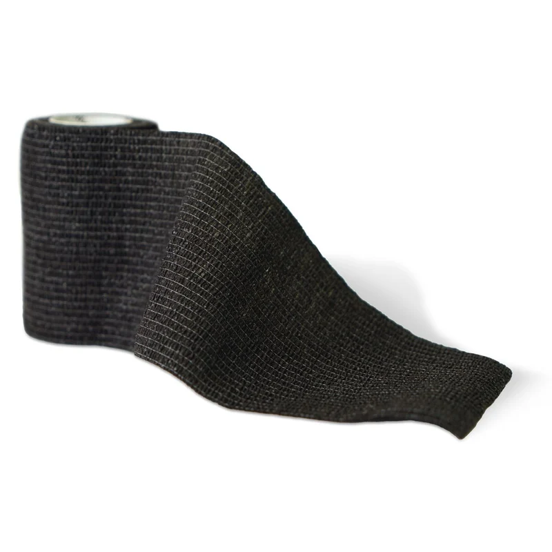 K-Active Cohesive Bandage, schwarz, 7.5 cm x 4.5 m, 24 Stück