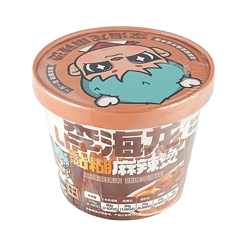 [Self-operated] Li Hailong Mala Tang (Spicy Hot Pot) Sticky Flavor Instant Bucket Pack 178g, Northeastern Style Sticky Soup Base, Popular Mala Tang with Sesame Sauce, Thick Soup, Instant Snack/Late Night Snack