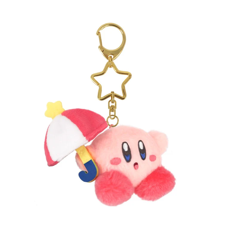 [Self-operated] Japan Kirby Mini Plush Keychain Sunshade Style 1 Piece Doll Keychain Car Pendant Bag Charm Keychain Gift Souvenir