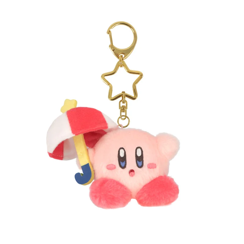 [Self-operated] Japan Kirby Mini Plush Keychain Sunshade Style 1 Piece Doll Keychain Car Pendant Bag Charm Keychain Gift Souvenir