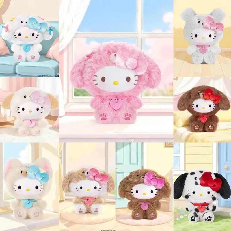 [Self-operated] China TOPTOY Sanrio Family Puppy Party Series Plush Keychain Blind Box (1 piece, random shipping) - Cute Sanrio Blind Box Keychain Gift