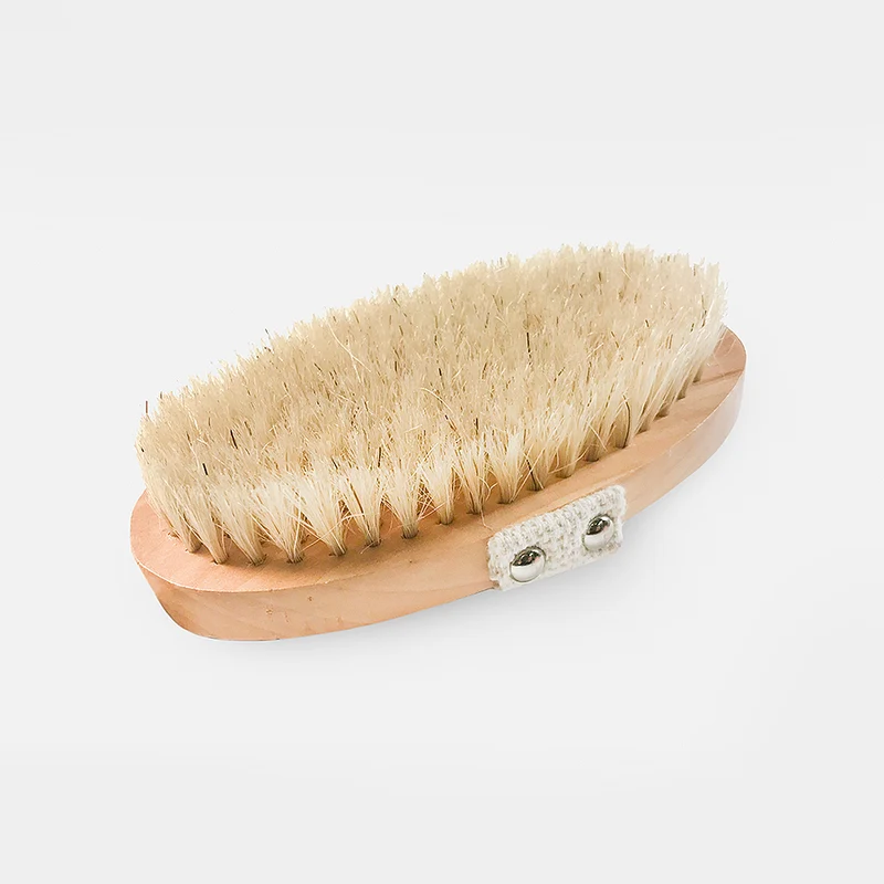 [Self-operated] Spa Sister USA Detachable Long Handle Wooden Bath Brush with Back Cleaning and Exfoliating