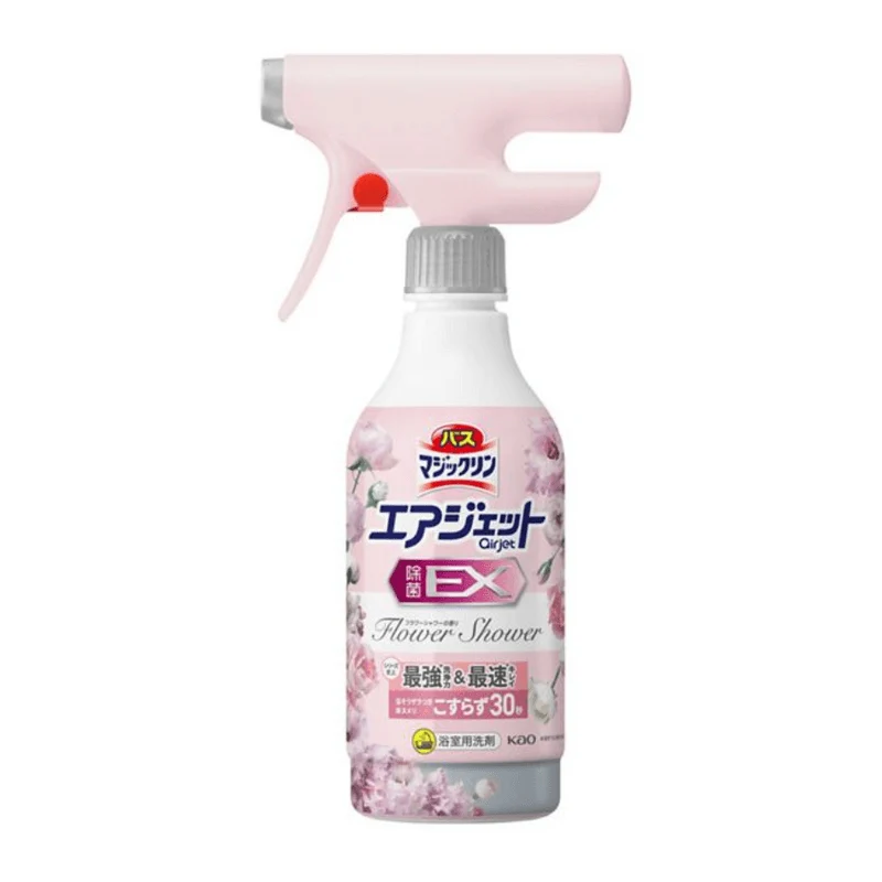 [Self-operated] Kao Japan Antibacterial EX Magic Clean Bathroom Cleaner, Floral Scent, 390ml, 30-second Cleaning Multi-purpose Cleaner, Continuous Spray Foam for Fast Antibacterial, Sebum, and Scale Removal