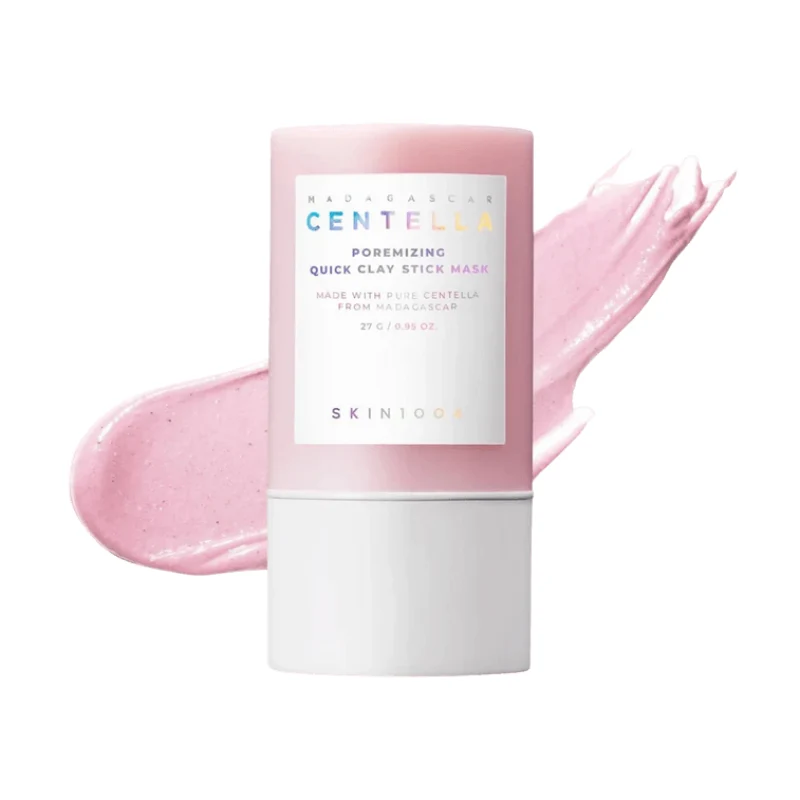 [Self-operated] SKIN1004 Korean Angel Skin Care Madagascar Centella Asiatica Himalayan Pink Salt Pore Cleansing Stick Mask 27g Oil Control, Cleanses Blackheads and Acne, Removes Excess Oil and Dead Skin Cells, Easy to Apply and Wash Off, Moisturizing, Low Irritation Cleansing