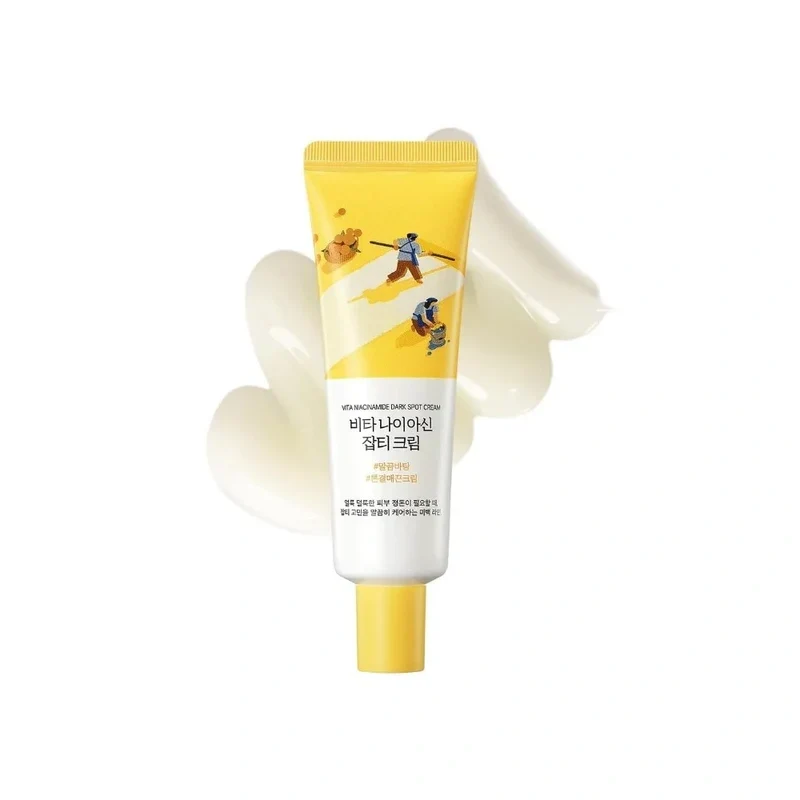 [Self-operated] ROUND LAB Dokdo Vitamin C Niacin Facial Cream 50ml (Korea) - Fades acne scars, sun spots, dull skin tone, evens out skin tone, improves overall complexion, repairs yellowing, provides antioxidant benefits, soothes and brightens.