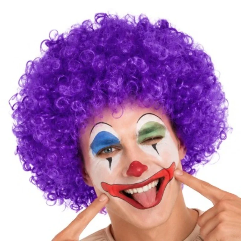 Lila Clown-Perücke