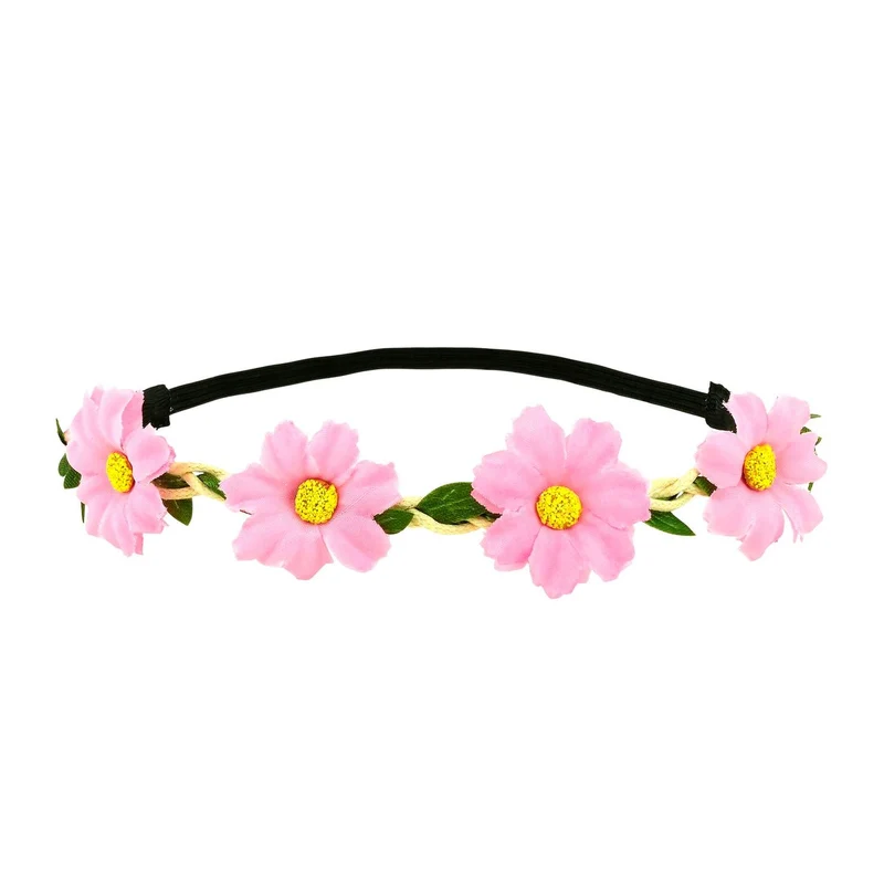 Klassischer rosa Blumenkranz