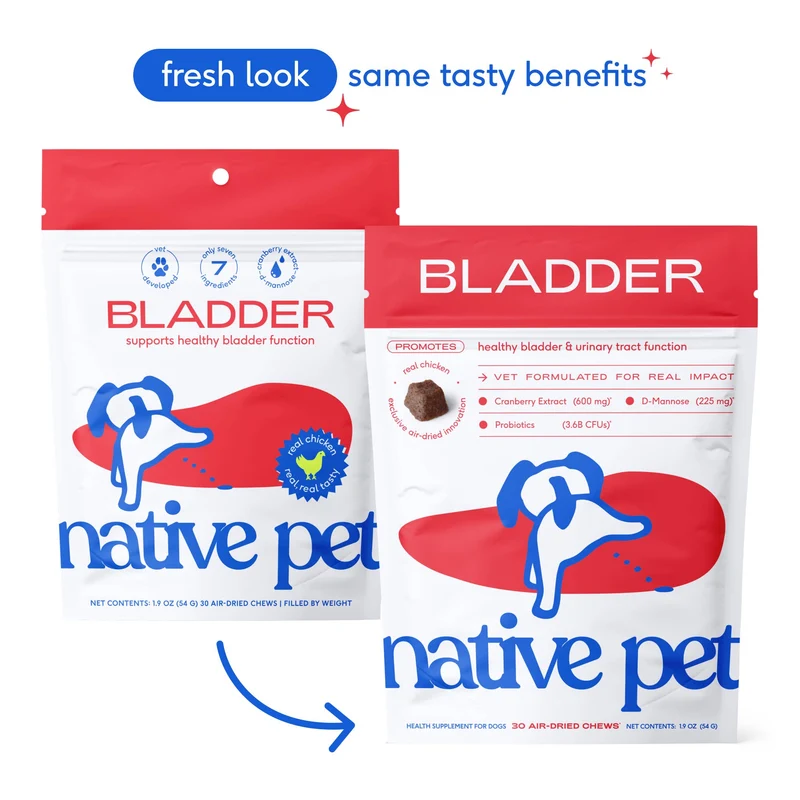 [Self-operated] Native Pet Dog Cranberry Bladder Care Freeze-Dried Chewable Granules, Urinary Tract and Kidney Health Supplement, 30 Granules