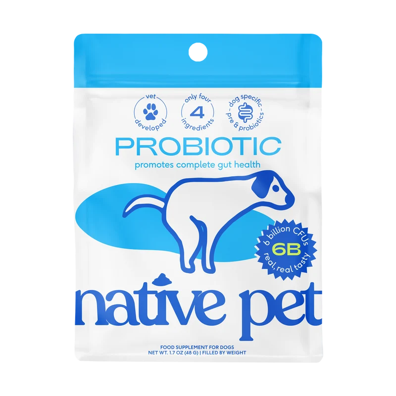 [Self-operated] Native Pet Dog Probiotics + Prebiotic Powder, Sensitive Digestive Health Nutritional Powder, 30 scoops
