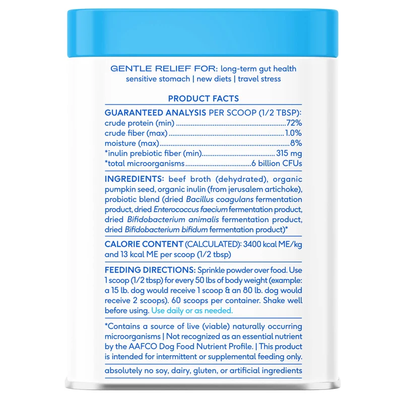 [Self-operated] Native Pet Dog Probiotics + Prebiotic Powder, Sensitive Digestive Health Nutritional Powder, 30 scoops