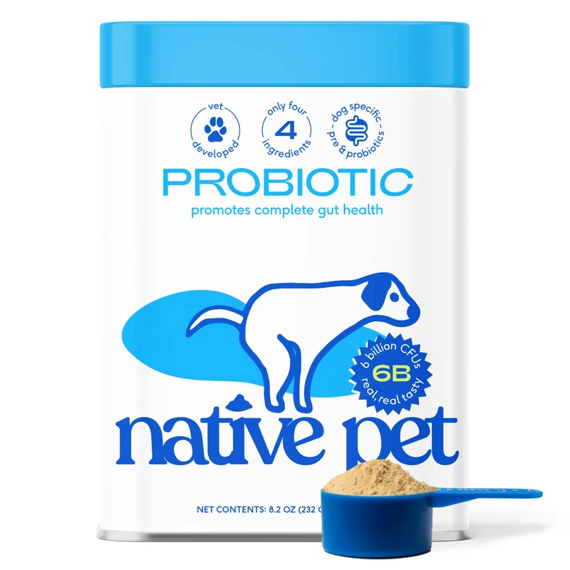 [Self-operated] Native Pet Dog Probiotics + Prebiotic Powder, Sensitive Digestive Health Nutritional Powder, 30 scoops