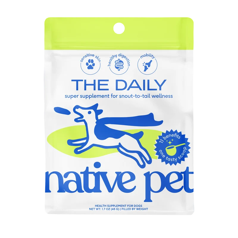 [Self-operated] Native Pet The Daily 11-in-1 Multivitamin Powder for Dogs of All Ages, Daily Multivitamin Supplement, 30 scoops