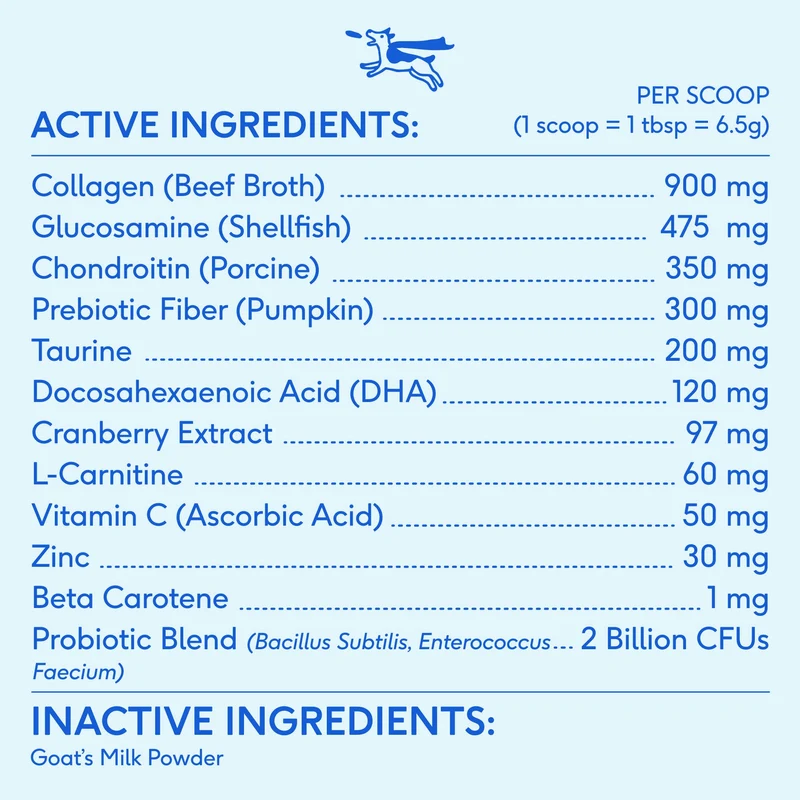 [Self-operated] Native Pet The Daily 11-in-1 Multivitamin Powder for Dogs of All Ages, Daily Multivitamin Supplement, 30 scoops
