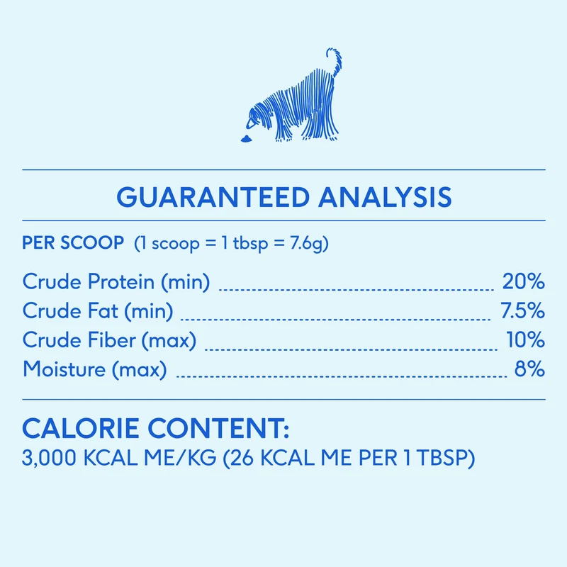 [Self-operated] Native Pet Natural Organic Pumpkin Fiber Powder for Dogs, Digestive and Nutritional Supplement Powder 8oz (227g)