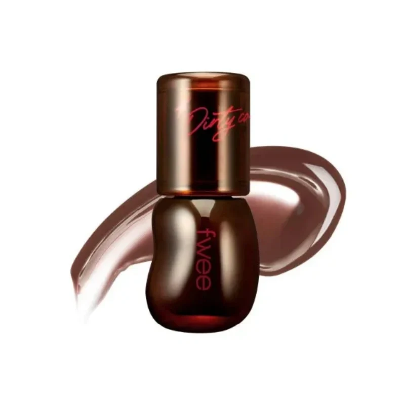 [Self-operated] Korean Fwee 3D Plumping Lip Gloss, Glossy Lip Tint 5.3g #A13 DIRTY COLA 30% Juicy Color, Highly Pigmented