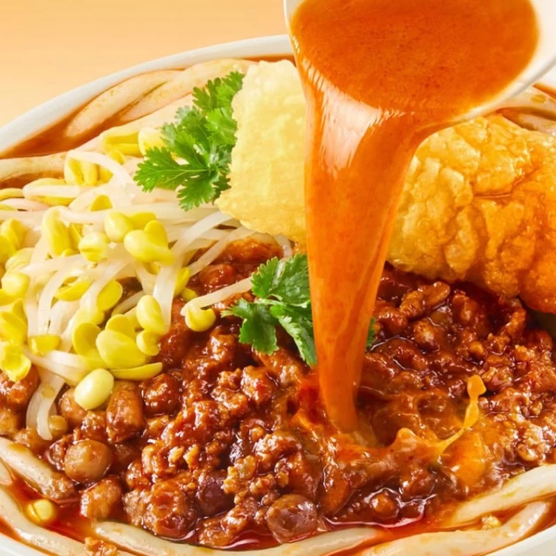 [Self-operated] Man Xiaobao Fatty Potato Noodles 410g - Intensely Sour and Spicy Thick Broth with Flowing Fatty Sauce, Chewy and Smooth, Quick Cooking in 3 Minutes