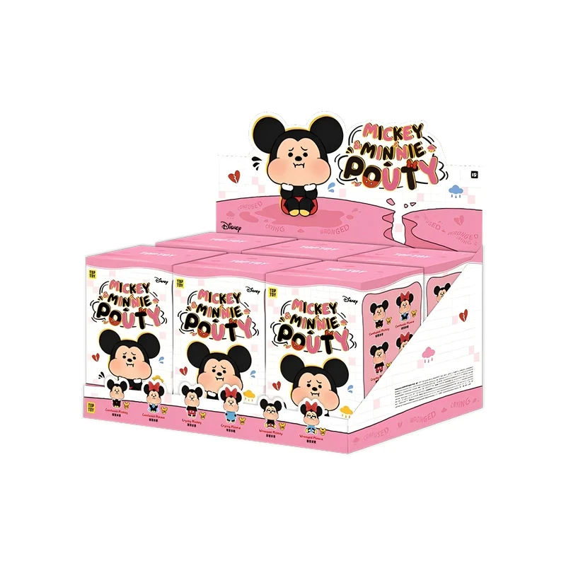 [Self-operated] China TOPTOY Disney Mickey and Minnie Sad Baba Series Vinyl Plush Blind Box, 1 box, random shipping, emotional figurine, ornament, birthday gift, collectible blind box.