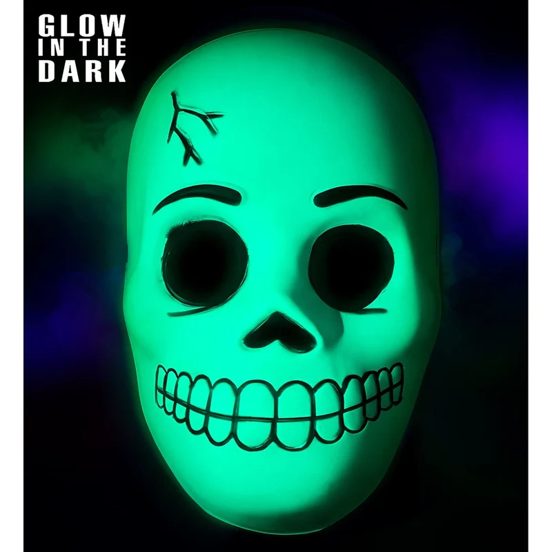 Glow-Skelett-Maske