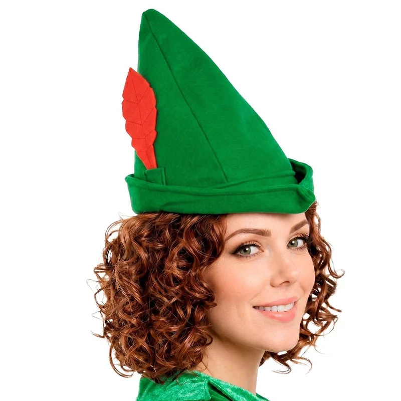 Grüner Robin-Hood-Hut für Bogenschützen