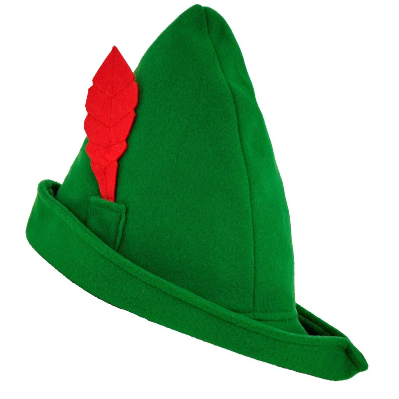Grüner Robin-Hood-Hut für Bogenschützen