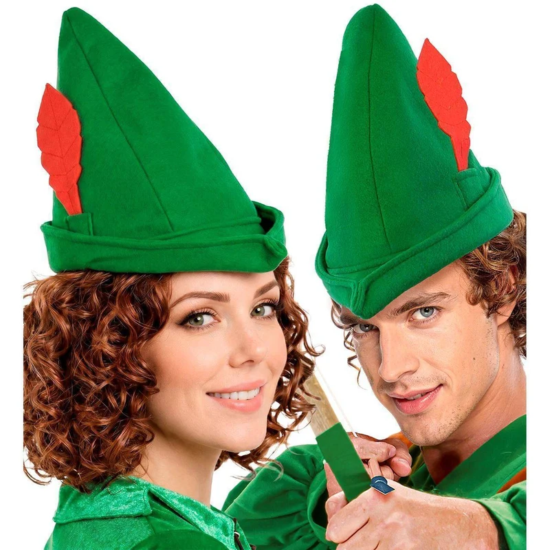 Grüner Robin-Hood-Hut für Bogenschützen