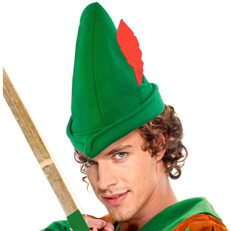 Grüner Robin-Hood-Hut für Bogenschützen