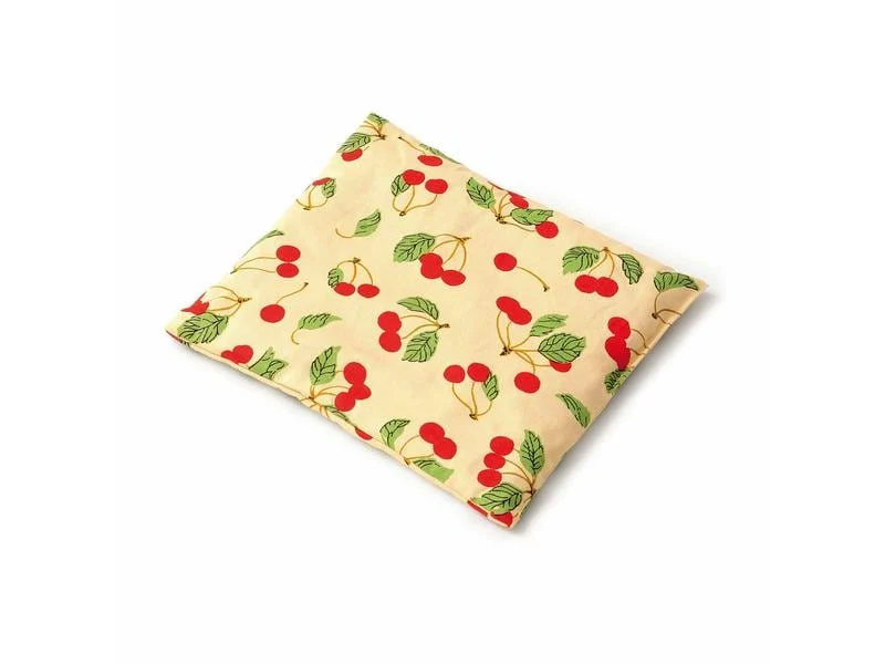 SISSEL Wärmekissen Cherry Kirschmotiv, gelb, 23 × 26 cm