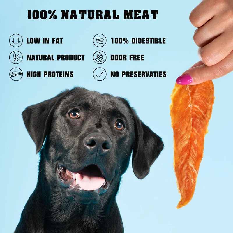 [Self-operated] Beloved Pets Dog Treats Chicken Jerky Slices 24 Oz 680g Human Food Grade Grain-Free Meat Treats Pure Natural High Protein Meat Strips