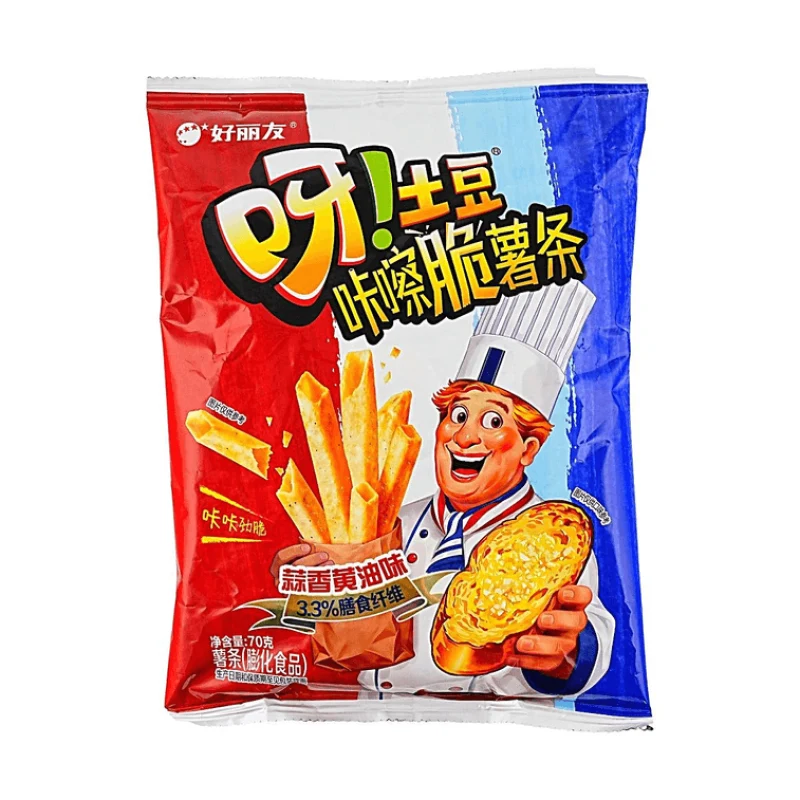 [Self-operated] ORION Potato Crispy Fries (Garlic Butter Flavor) 70g (Korean) - Puffed Food, Snack, Casual Snack