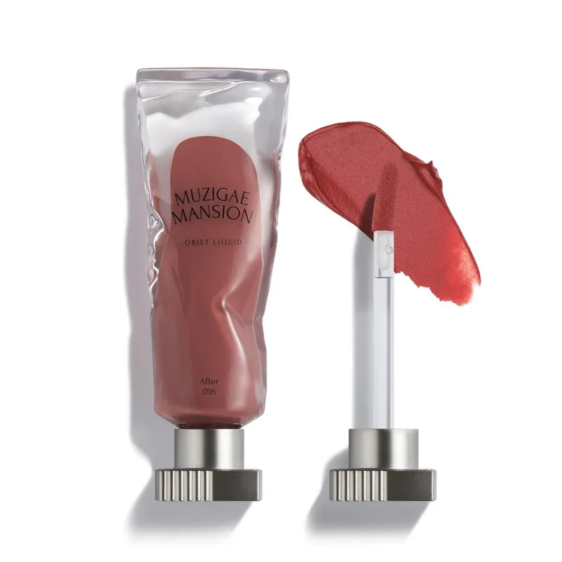 [Self-operated] Muzigae Mansion Korean Ice Cube Lip Gloss #016 After 6ml Matte Velvet Lip Gloss, Color Locking, Non-sticky