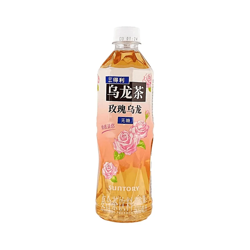 [Self-operated] Suntory Rose Oolong Tea 500ml (Japan) - A refreshing floral oolong tea beverage with zero sugar and zero calories.