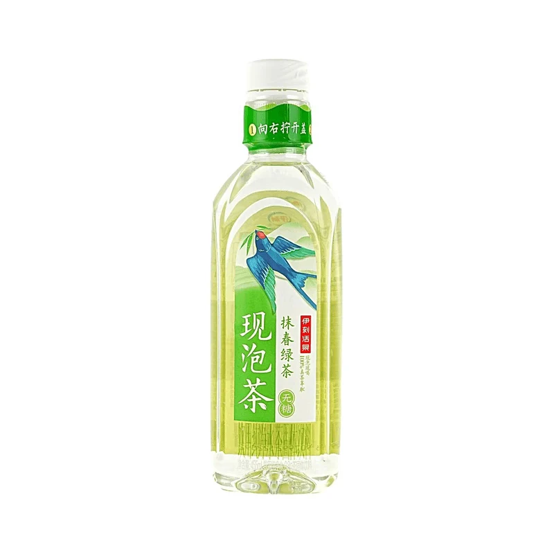 [Self-operated] Yili Yike Living Spring Freshly Brewed Matcha Green Tea 455ml 0 Sugar 0 Calories 0 Fat Tea-Water Separator Cap