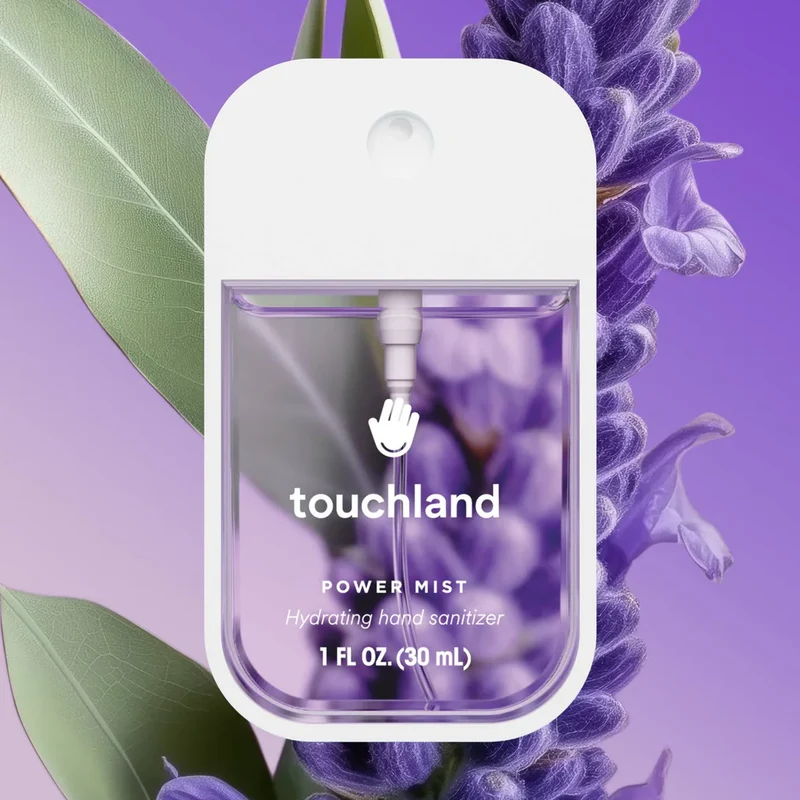 [Self-operated] Touchland Power Mist Moisturizing Hand Sanitizer, Lavender Scent, 30ml (USA) - Highly Effective Disinfecting, Soothing, Repairing, and Refreshing for Sensitive Skin - Portable Hand Sanitizer with Premium Fragrance