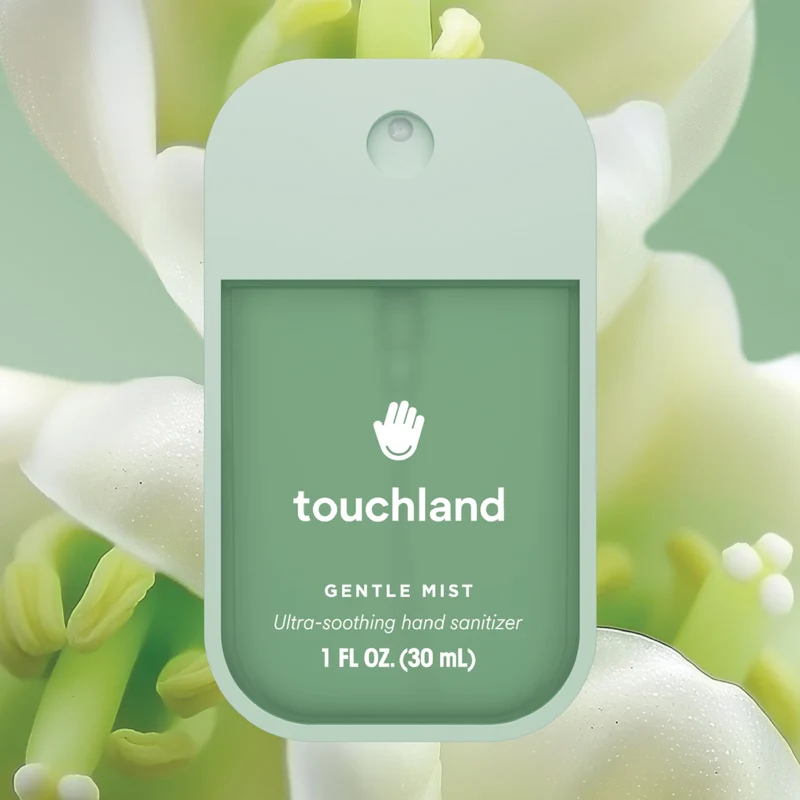 [Self-operated] Touchland Gentle Mist Soothing Hand Sanitizer, Lily of the Valley Scent, 30ml (USA) - Highly Effective Disinfecting, Soothing, Repairing, and No-rinse for Sensitive Skin - Fresh and Premium Fragrance - Portable Hand Sanitizer