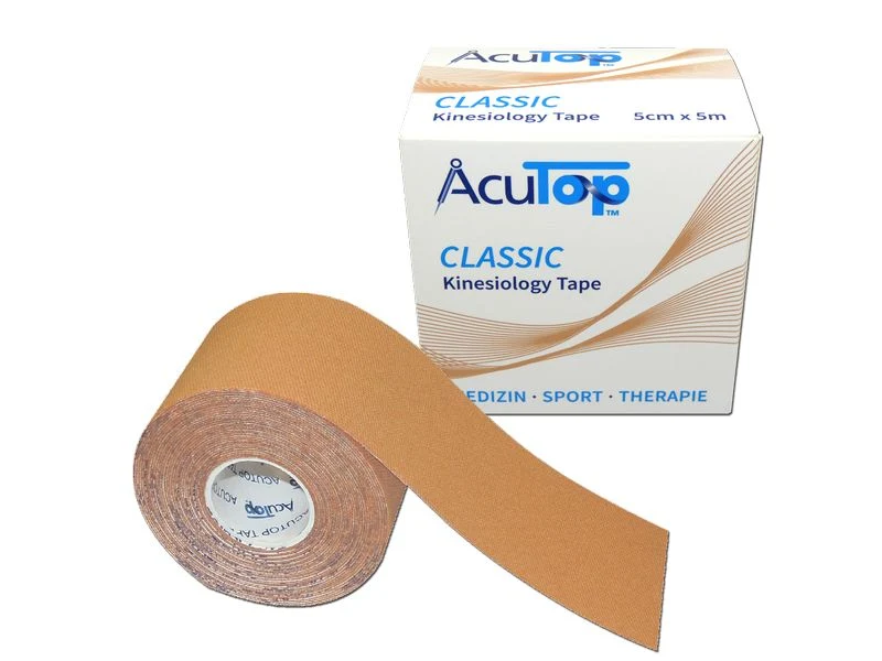 AcuTop Classic Kinesiology Tape, beige, 5 cm x 5 m, 1 Stück