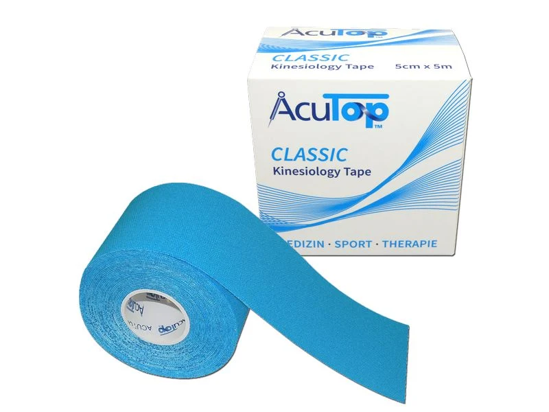 AcuTop Classic Kinesiology Tape, blau, 5 cm x 5 m, 1 Stück