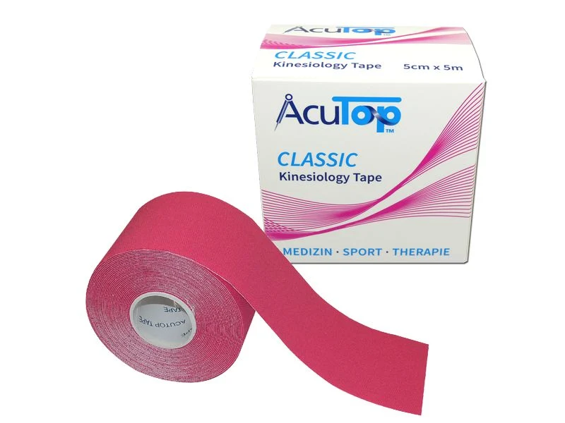AcuTop Classic Kinesiology Tape, pink, 5 cm x 5 m, 1 Stück