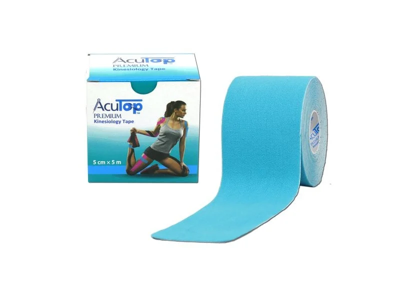 AcuTop Premium Kinesiology Tape, blau, 5 cm x 5 m, 1 Stück