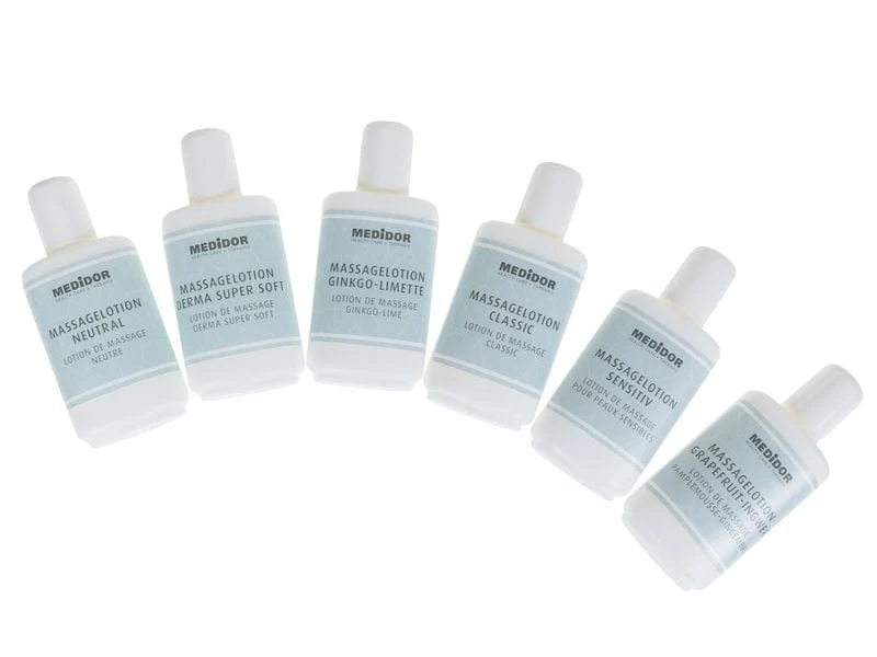 MEDiDOR Probierset Massagelotionen, 6 x 50 ml