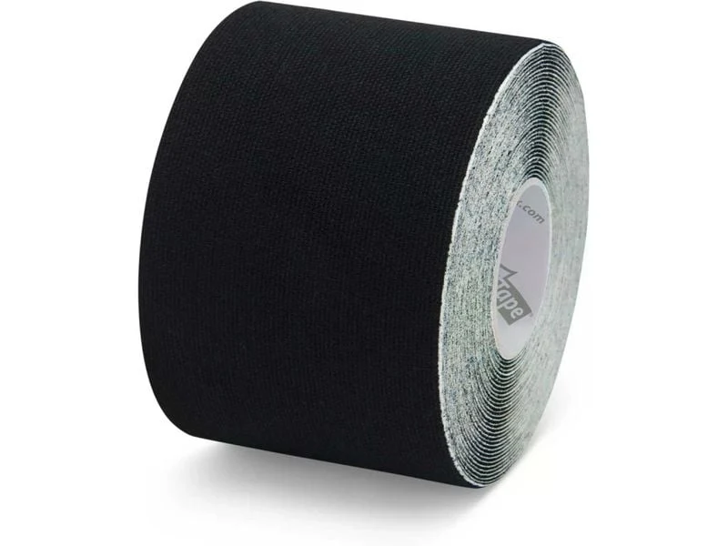 K-Tape Kinesiology Tape, schwarz, 5 cm x 5 m, 1 Stück