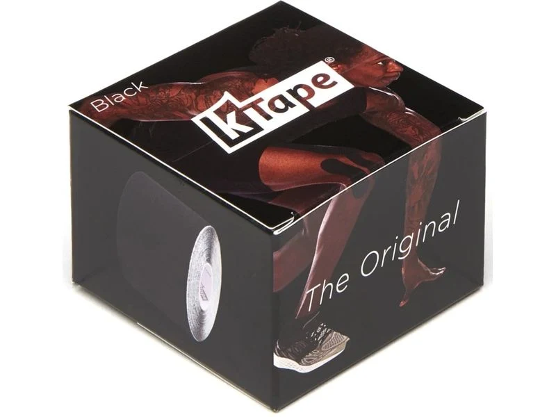 K-Tape Kinesiology Tape, schwarz, 5 cm x 5 m, 1 Stück