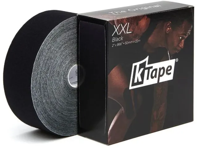 K-Tape XXL, schwarz, 5 cm x 22 m, 1 Stück