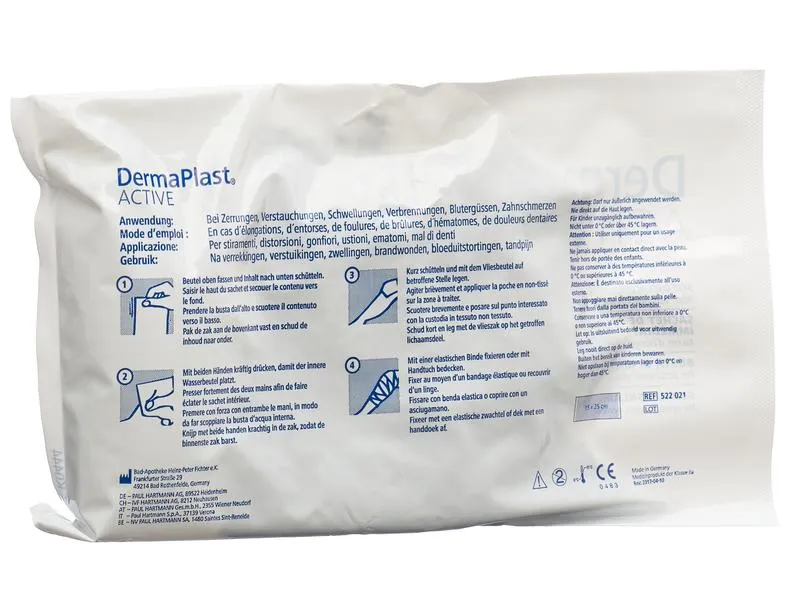 DermaPlast Active Instant Ice Kühlbeutel, 15 x 25 cm, 1 Stück