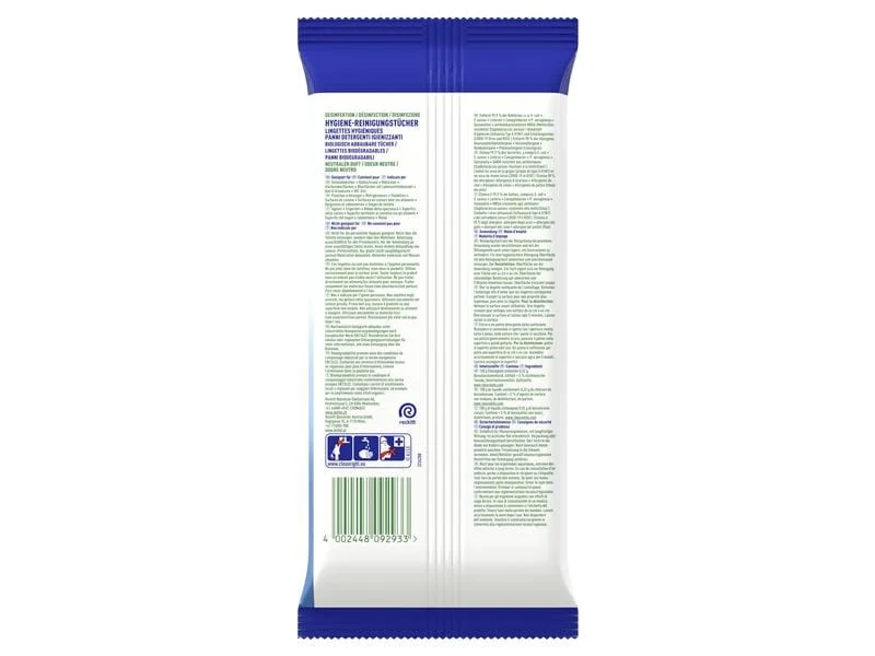 Dettol Desinfektion Hygiene-Reinigungstücher, 60 Tücher