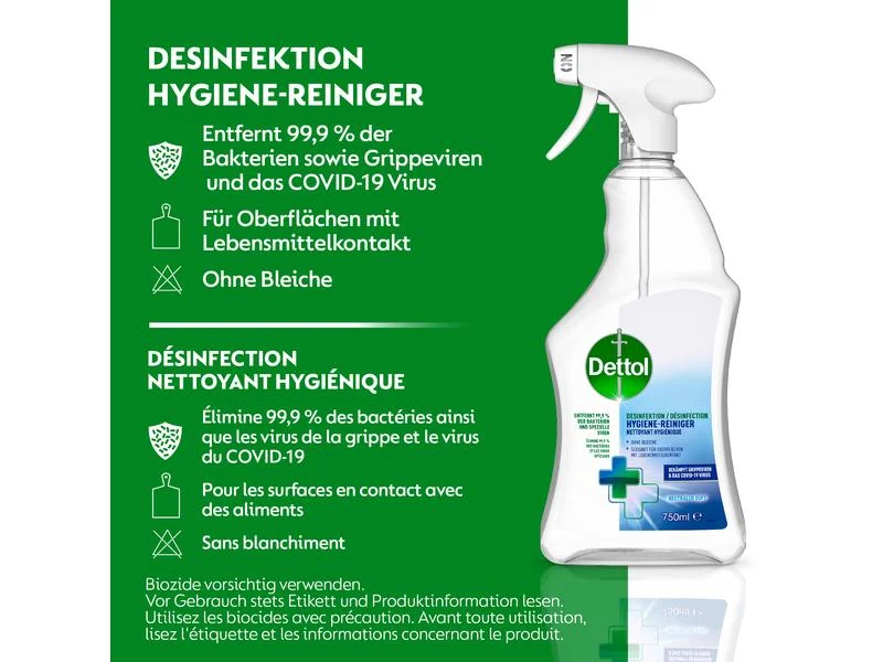 Dettol Desinfektion Hygiene-Reiniger, 750 ml