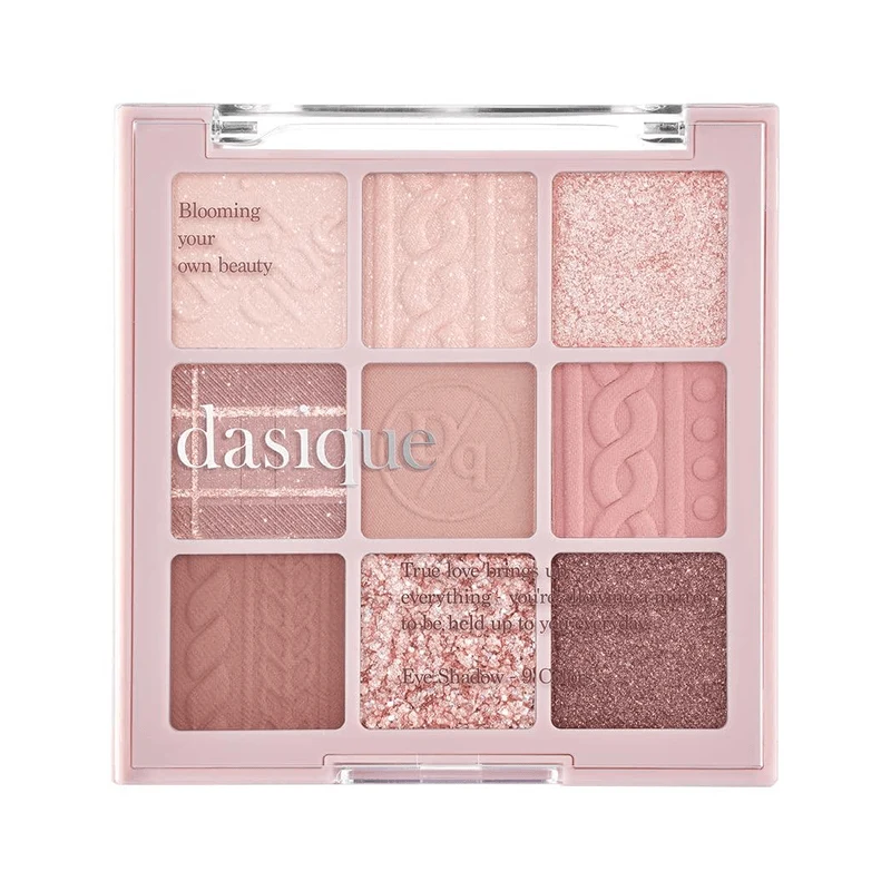 [Self-operated] DASIQUE 9-color eyeshadow palette #16 Violet Knit 7g Matte Glitter Purple Knit Highlighter & Contouring Makeup