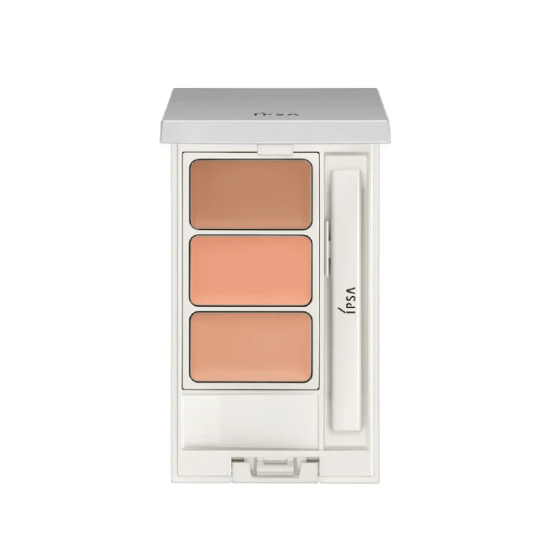 [Self-operated] IPSA Japan 26 New Version Square Palette Three-Color Concealer SPF25 PA+++ 4.5g - Covers acne scars, blemishes, freckles, and dark circles.