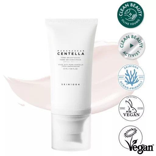 [Self-operated] SKIN1004 Korean Angel Skin Care Madagascar Centella Asiatica Brightening Physical and Chemical Combination Sunscreen SPF50+ PA++++ 50ml Lightweight, Hydrating, Evens Skin Tone, Brightens All Skin Types