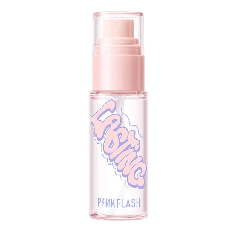 [Self-operated] PINKFLASH Long-Lasting Dual-Effect Setting Spray 40ml Portable Size, Alcohol-Free, Fragrance-Free, Long-Lasting Setting Spray, Oil Control, Moisturizing, Fine Matte Finish